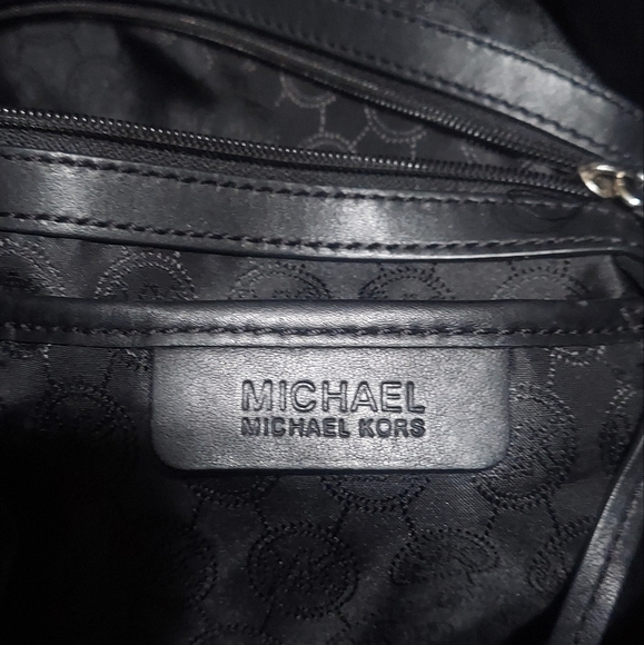 Michael Kors Hamilton Micro Studded Black Leather Shoulder Bag EUC - Picture 11 of 12